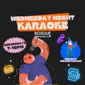 Featured image for Wednesday Night Karaoke w/ Wizards Karaoke — Bosque Brewing Co..