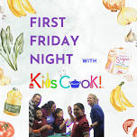 Featured image for Kids Cook! First Friday Night: Llapingachos, Chopped Salad, Purple Potatoes, & Aji Amarillo Sauce — Kids Cook!.