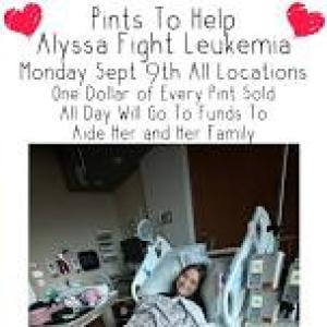 Featured image for Pints to Help Alyssa Fight Leukemia.